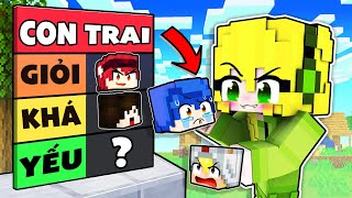 MEL XẾP HẠNG BẠN TRAI TRONG LÀNG SINH TỐ TRONG MINECRAFT