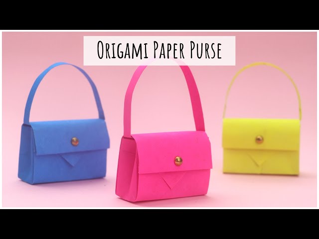 How To Make an Easy Paper Purse | DIY Origami Handbag Making Tutorial for  Women | Paper Wallet - YouTube