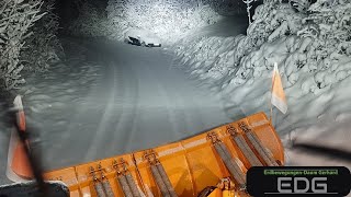 Plowing Deep snow❄️40cm of fresh snow in November in Tyrol | Unimog U400 #asmr #end