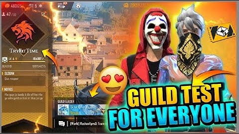 FREEFIRE LIVE GUILD TEST 1V2 | How To Join Our Guild |SUHANA GAMING | Ajjubhai | Amit Bhai