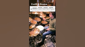 Basic Ghost Notes Fill🥁 Lesson 213 #shorts #drumlesson #drumfill  #drums #drumtechnique