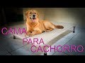 Cama de cachorro feita com cano de PVC