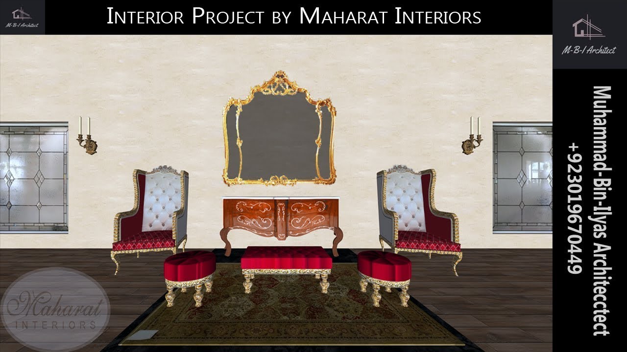 Drawing Room Interior Design Project | Designed by Muhammad-Bin-Ilyas ...