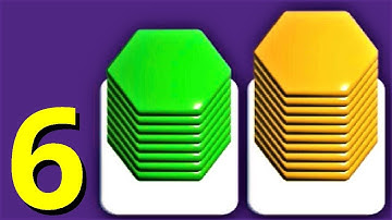 🟨 Card Shuffle Sort 🟩 GAMEPLAY Part 6 BIG Progress (Android, iOS)