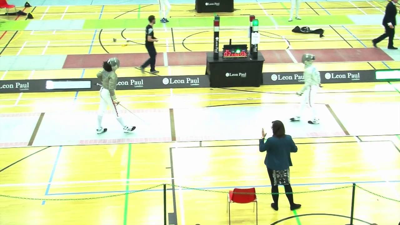 British Fencing Cadet Women's Sabre Final 201516 YouTube