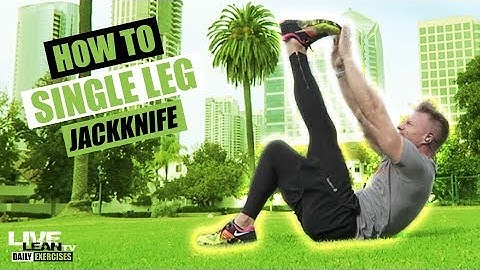 How To Do A SINGLE LEG JACKKNIFE | Exercise Demonstration Video and Guide