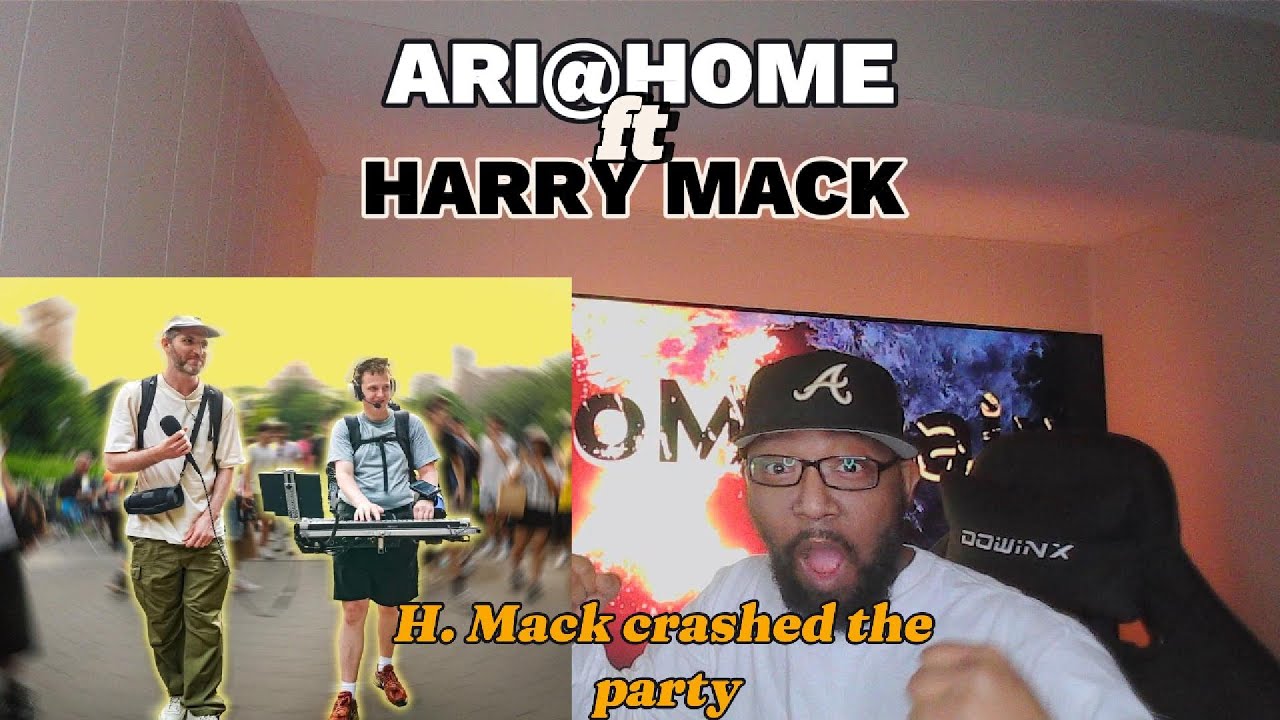 THIS IS A VIBE |Harry Mack Crashes ARI@HOME Stream Reaction - YouTube