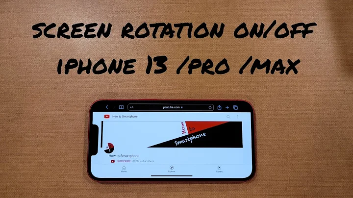 how to turn screen rotation on and off iphone 13 /pro