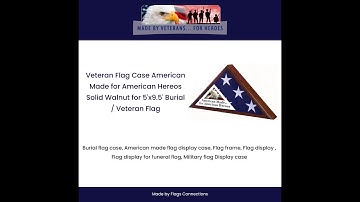 Veteran Flag Case American Made for American Hereos Solid Walnut for 5