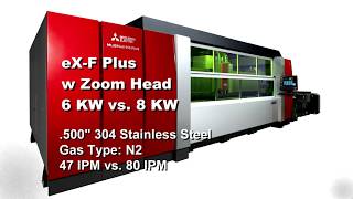 Mitsusbishi Laser 6Kw Vs 8Kw 500 Ss N2