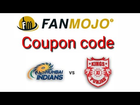 Fanmojo new coupon code!! Mumbai vs Punjab today m