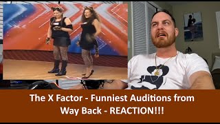 American Reacts FUNNIEST auditions from WAY BACK! | The X Factor UK Reaction