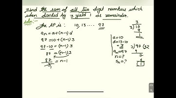 Find the sum of all two digit numbers, which when divided by 3 yield 1 as reminder