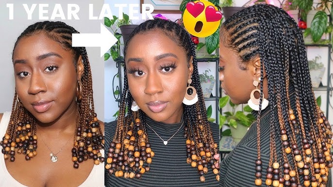 Festival Natural Hairstyle  Braids + Beads - Fulani Inspired 