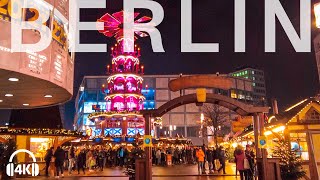 Berlin Christmas markets in Alexanderplatz 4K 2021 Berlin Nightlife walk