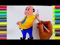 Draw Dr.Uncle cartoon character Motupatlu #motupatlu #cartoon