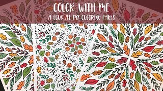 Coloring with Crayola Supertips and my Hand Drawn Coloring Pages