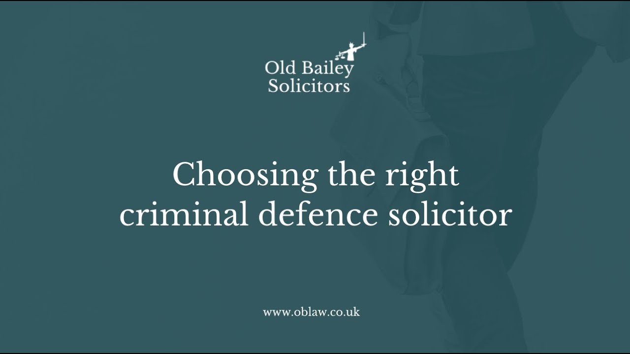 Choosing the right criminal defence lawyer