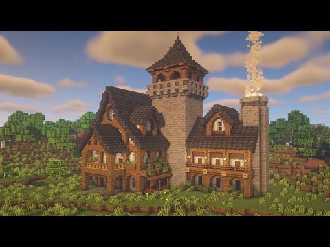 Minecraft Fantasy Mansion Tutorial -   Minecraft mansion, Minecraft  house tutorials, Big minecraft houses