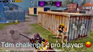 Tdm challenge 2 pro players 😱2vs1 😡