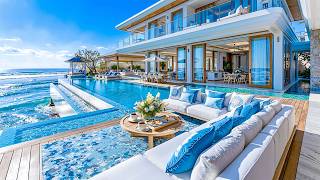 Smooth Summer Jazz at Seaside Retreat Ambience Morning Bossa Nova Crashing Waves for Studying