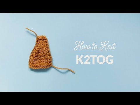 How to Knit 2 Together (k2tog) | Hands Occupied