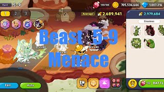 How to pass Beast yeast episode 5-9 Monster menace | Cookie run kingdom