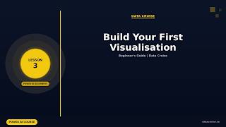 Lesson 3: How to Build Your First Visualisation in Power BI | Power BI Tutorial for Beginners