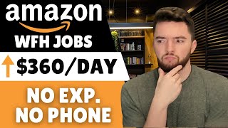 ⬆$360/DAY No Experience & No Phone Work From Home Jobs at Amazon Hiring 2024