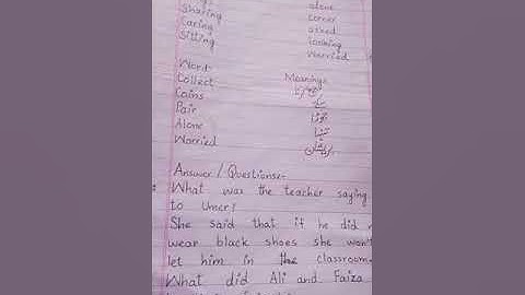 GRADE:1 English Unit#6 words meanings/The Message School Sialkot video lectures