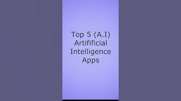 Top 5 Artificial Intelligence Apps (A.I Apps 2021) #shorts #ytshorts