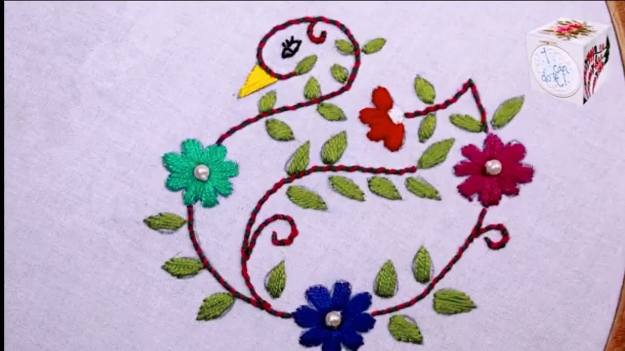 Animal Design Hand Embroidery Tutorial/ Duck Pattern