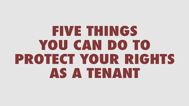 5 Things You Can Do To Protect Your Rights As A Tenant | #KCPublicWorks - DayDayNews