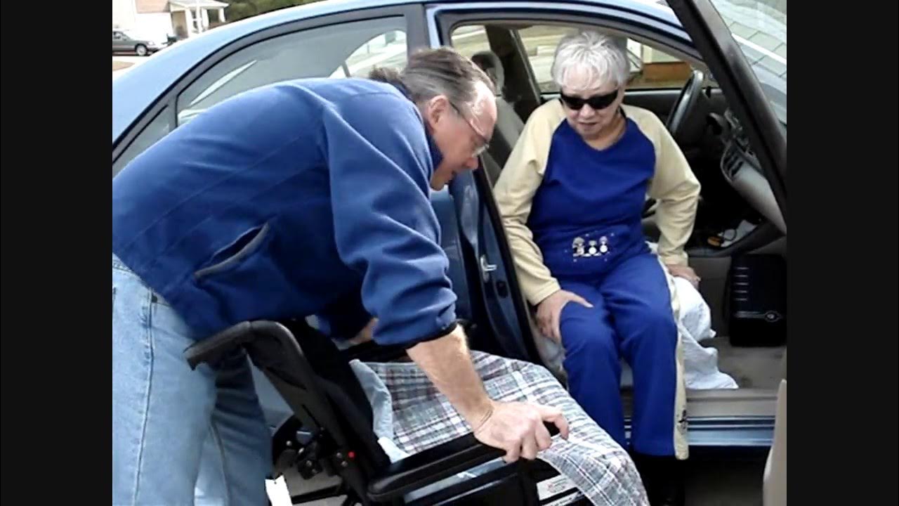 Wheelchair transferring from into and out of the Car the easy way 5