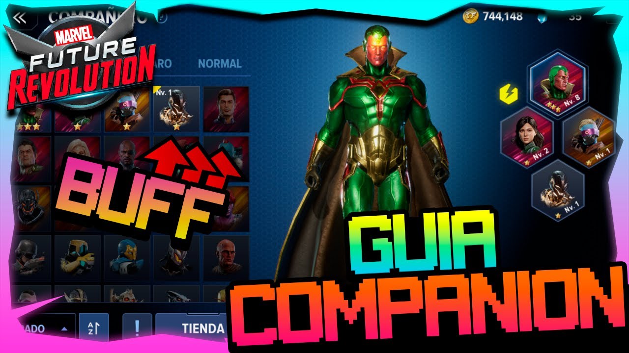 TODO SOBRE LOS COMPAÑEROS MARVEL FUTURE REVOLUTION | GAMEPLAY ESPAÑOL ...