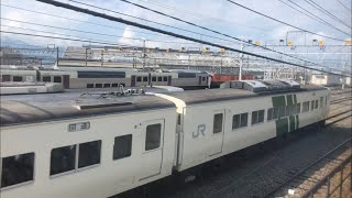 215系NL-1編成が廃車・解体にやってきた2021年6月24日の長野総合車両センター