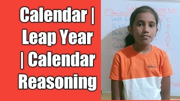 Calendar | Leap Year | Calendar Reasoning | Poorvi Ganta