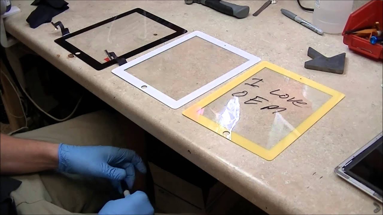 How to tell the difference on Quality iPad Digitizer Glass OEM VS