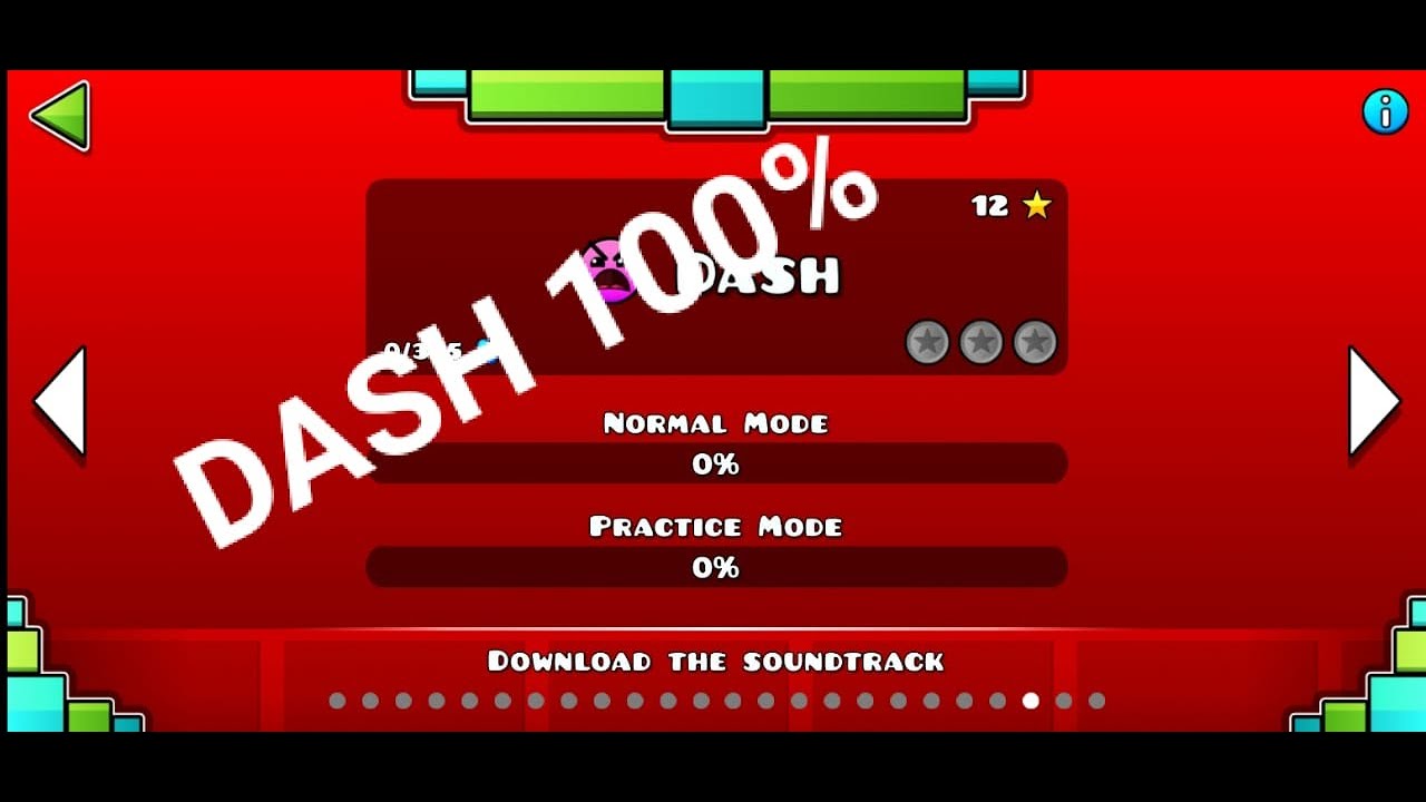 Geometry Dash Apk v2.2 Full Gameplay DASH 100 YouTube