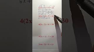 How to Solve Algebra Equations with Brackets | Easy Method #maths #mathematics #mathstricks 