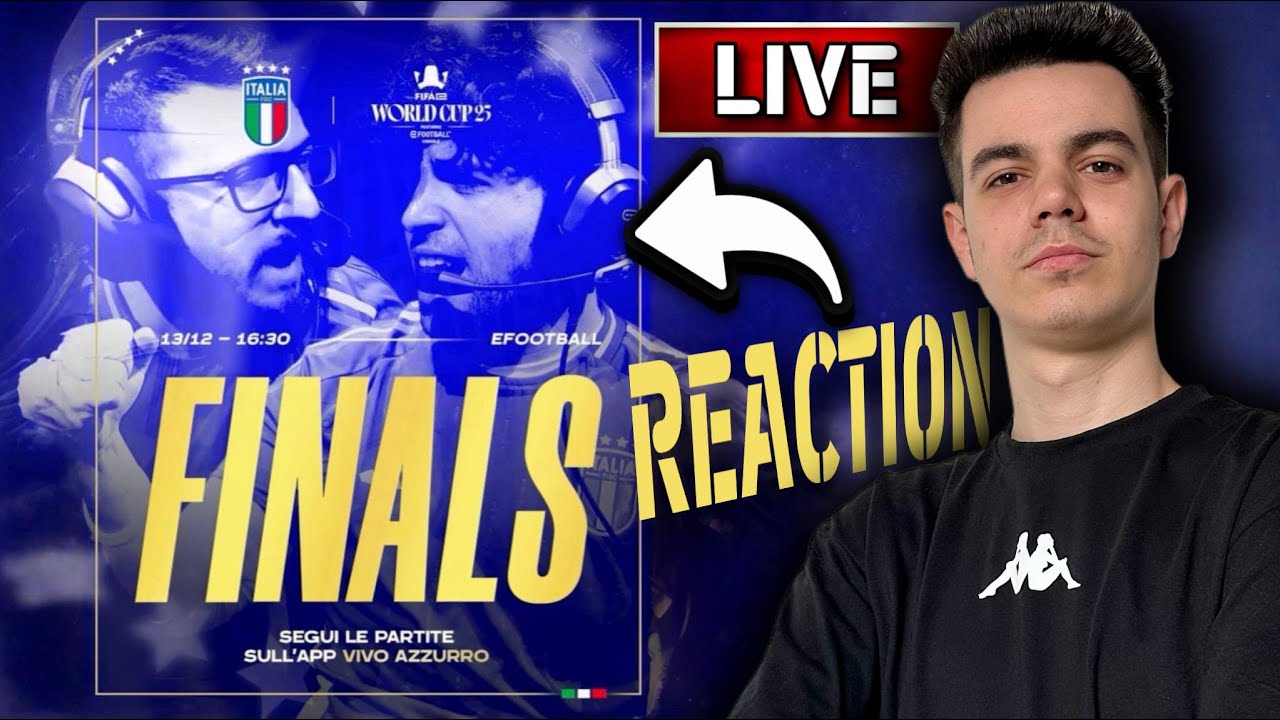 FINALE del MONDIALE di eFootball: ITALIA vs POLONIA REACTION in LIVE‼️