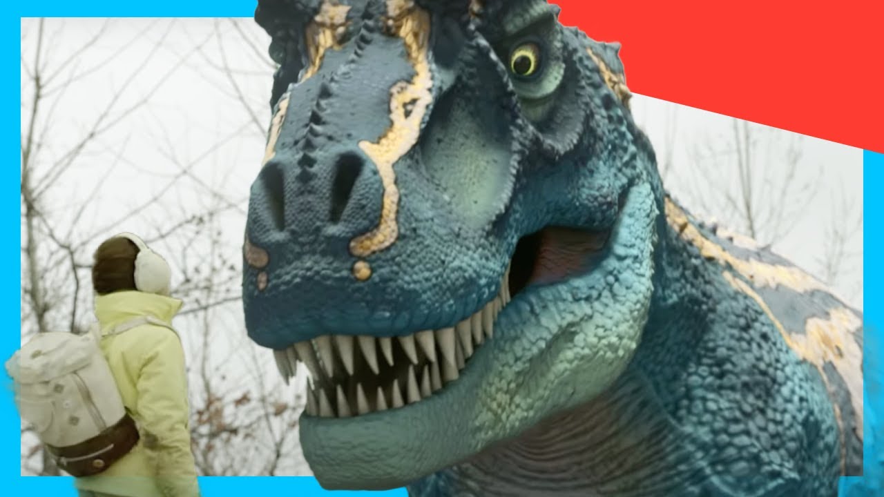 🦖 Ozraptor Dino Attacks T. Rex to Save Dana 🦕 | Dinosaurs Fight! 