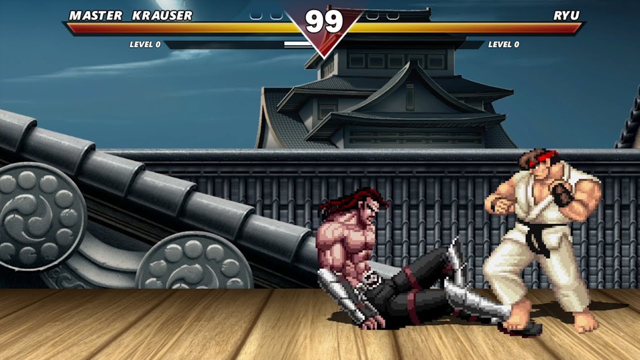 MASTER KRAUSER VS RYU & CHUN-LI & DHALSIM & GUILE & KEN - HIGH LEVEL EPIC FIGHT!