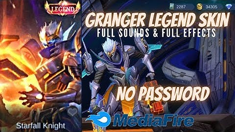 NEW GRANGER LEGEND SKIN SCRIPT NO PASSWORD|"starfall knight" Full Sound & Full Effects Skin Script|