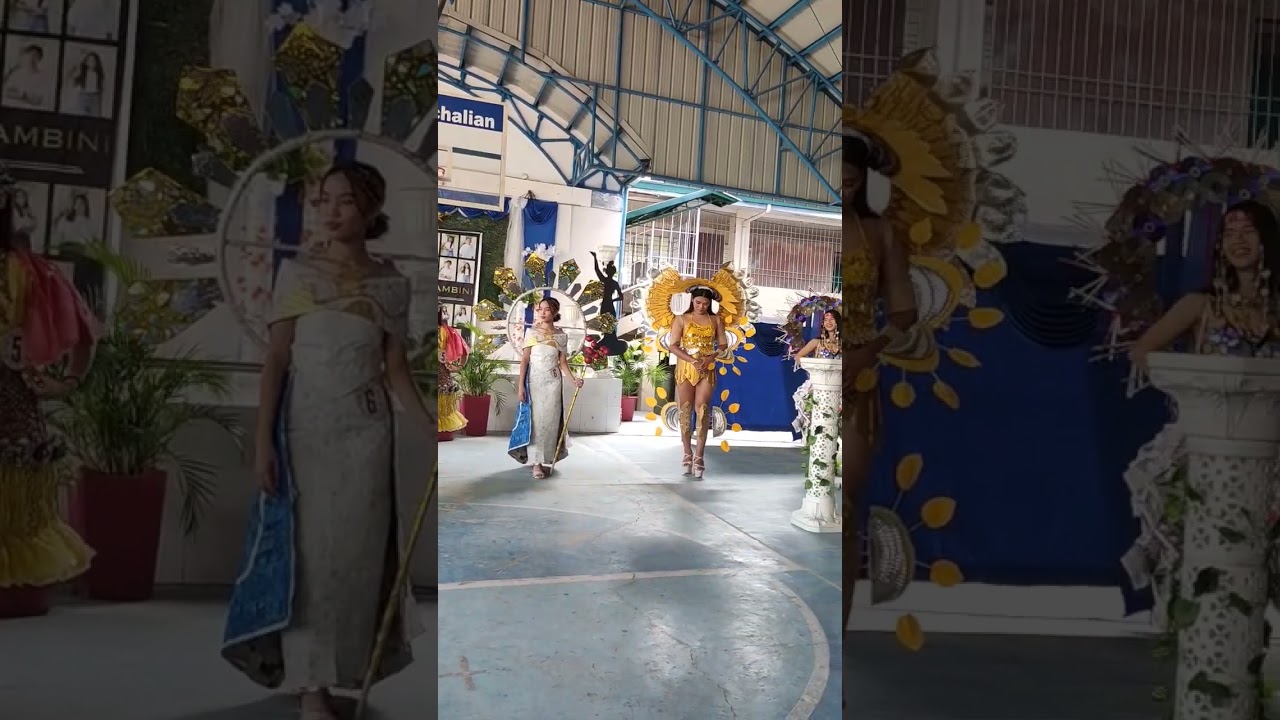 Creative costume made from recyclable materials 