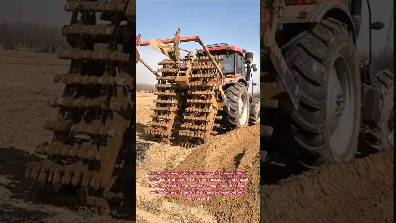 Deep Earth Mix! 🚜🌀 5-Foot Soil Transformation 