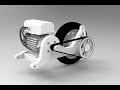 Exploded View of Scooter Retrofit Electric Conversion Kit || SolidWorks | @staryamobility