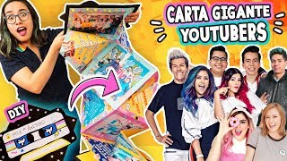 Hice una CARTA GIGANTE de YOUTUBERS! ? Esta puede ser tuya!  Craftingeek