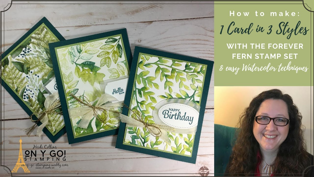 1 Card, 3 Styles, from Simple to Advanced, Easy Cards to Make using the ...