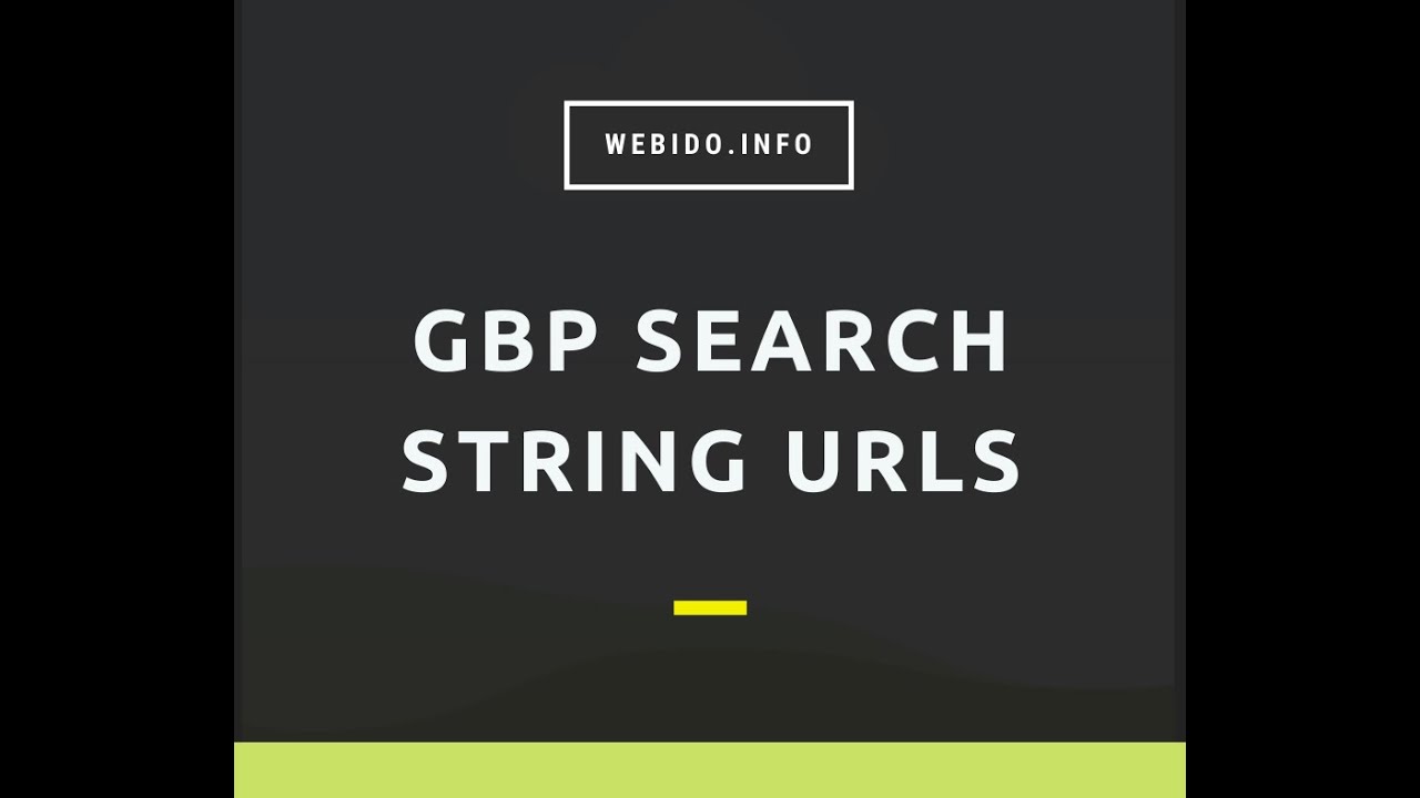 GBP Search String URLs Generation Bot - Regional Search Engine Optimization Automation